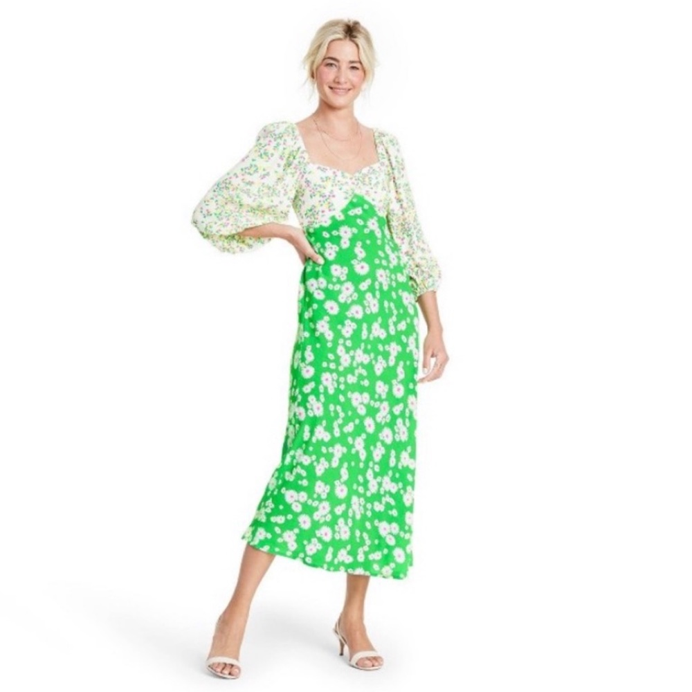 Rixo Long sleeve dress | Spring Dress | Summer dress|  Size 14 fits like 10-12
